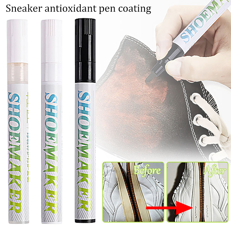 Sneaker Care Pena - 1/3 個靴の汚れ除去スニーカー抗酸化保護ペン防水修理補色白黄色靴クリーナー