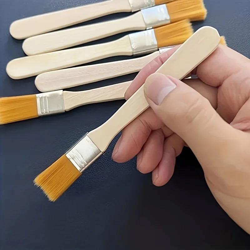 Brush Bristle Set - 【B】10本セット ヘアペイント用ブラシセット ナイロン製毛 アクリル絵の具・油絵の具用 水彩画用 絵画用具