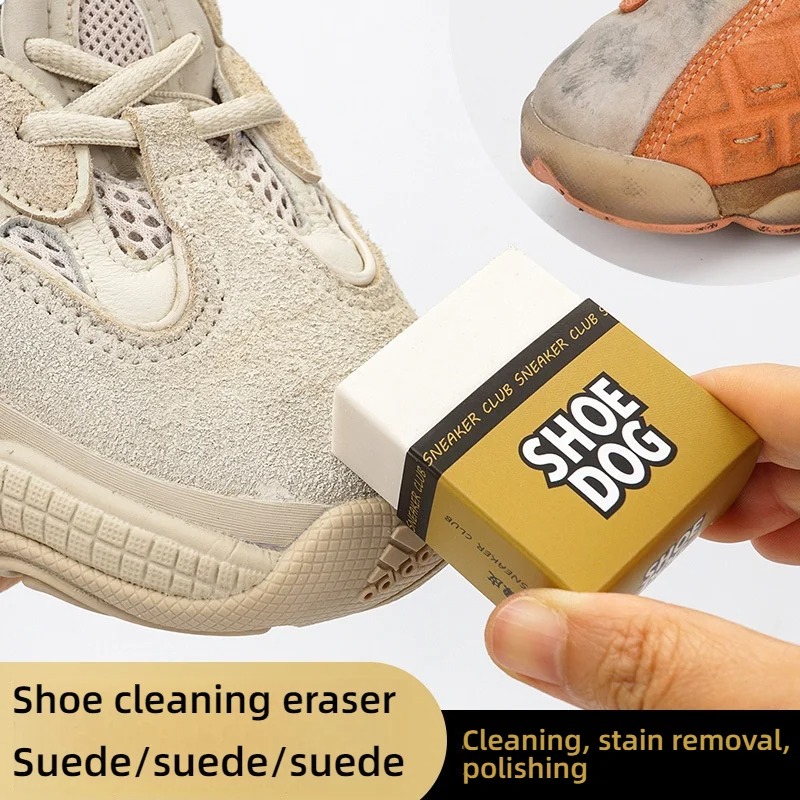 Sneaker Care Kit - プレミアムスエード消しゴムとシュードッグ靴ブラシセットスニーカーと白い靴用柔らかい素材損傷のないポータブルクリーニングツール