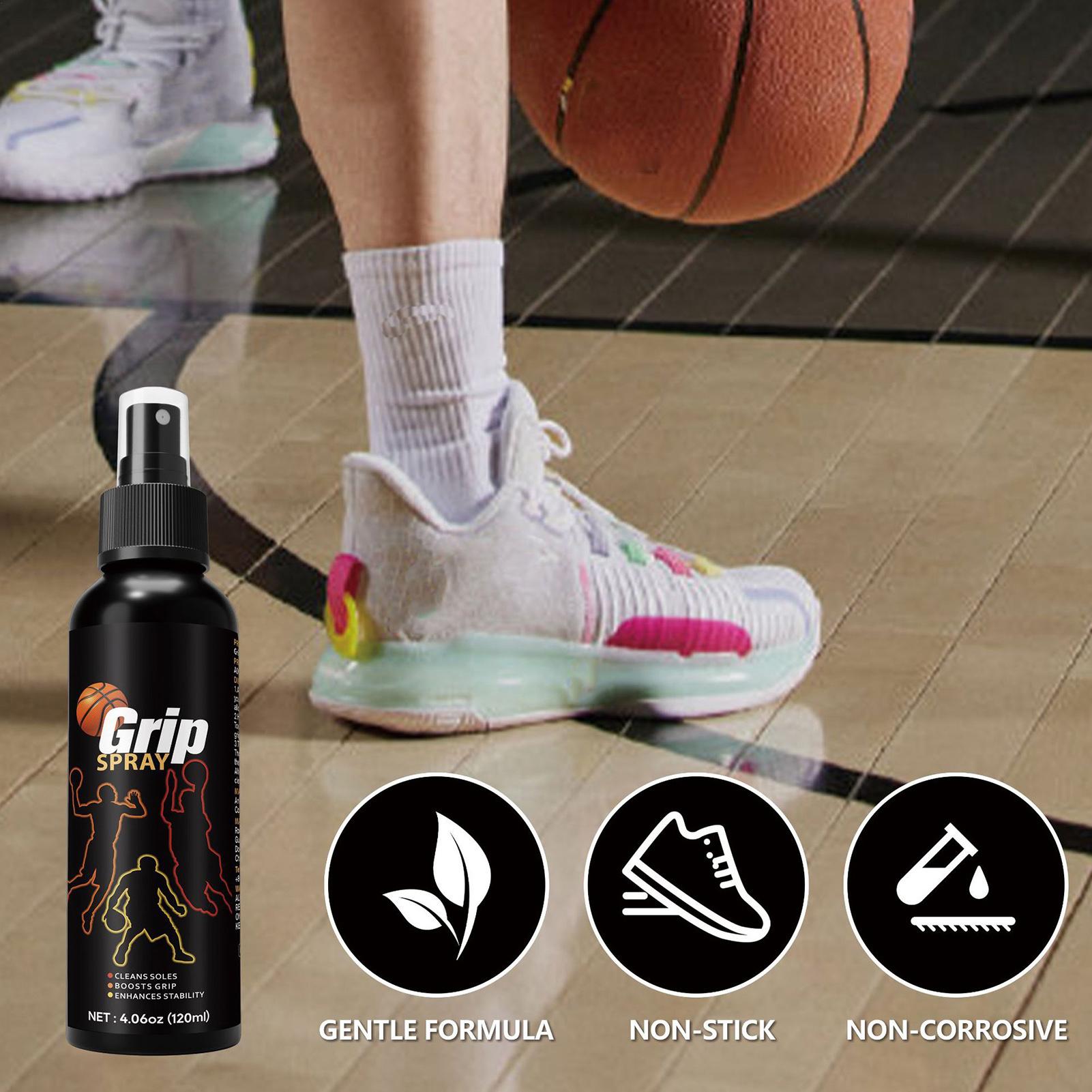 Sneaker Care Kit - 120ml グリップスプレー バスケットボールシューズ用 グリップスプレー強化剤 滑り止めフットウェアエンハンサー ブーツ、スニーカー、バスケットボール、ゴルフ用