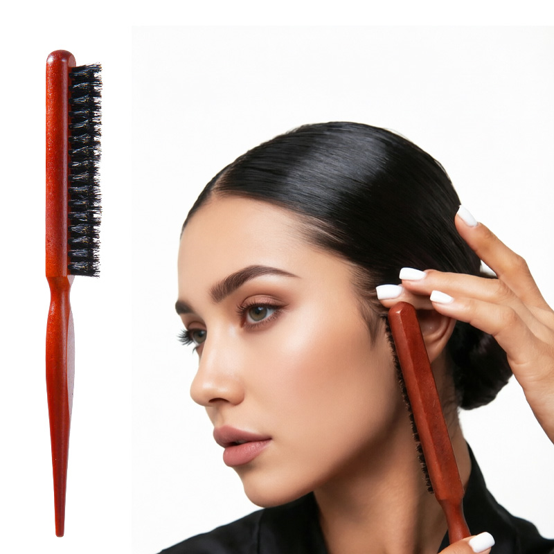 2個入りプロ用ヘアスタイリングブラシセット、猪毛ティーシング - Brush Bristle Set のレビューと価格