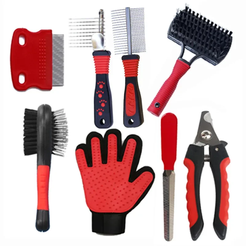 ペットのお手入れセット,犬と猫のトイレ,厚いブラシ,マニキュ - Brush Bristle Set のレビューと価格