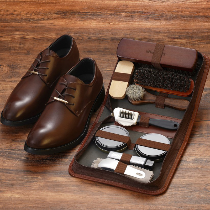 馬の毛-靴ブラシセット,革の手入れ,掃除,研磨ツール,靴クリ - Sneaker Care Kit のレビューと価格