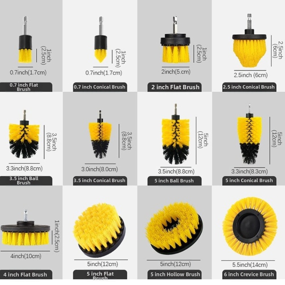 5個入り丸型ブラシヘッドドリルブラシアタッチメントセット ナ - Brush Bristle Set のレビューと価格