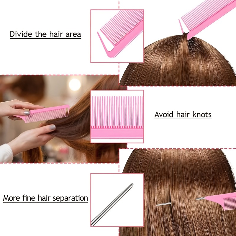 6点セットプロ用ヘアスタイリングツール - ラットテールコー - Brush Bristle Set のレビューと価格