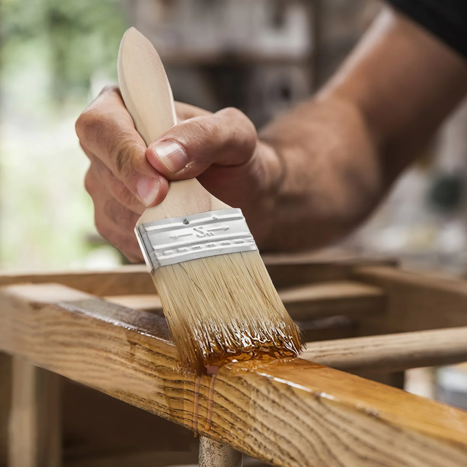 10 個セット肥厚木製ハンドルペイントブラシ細い毛壁塗装ツー - Brush Bristle Set のレビューと価格