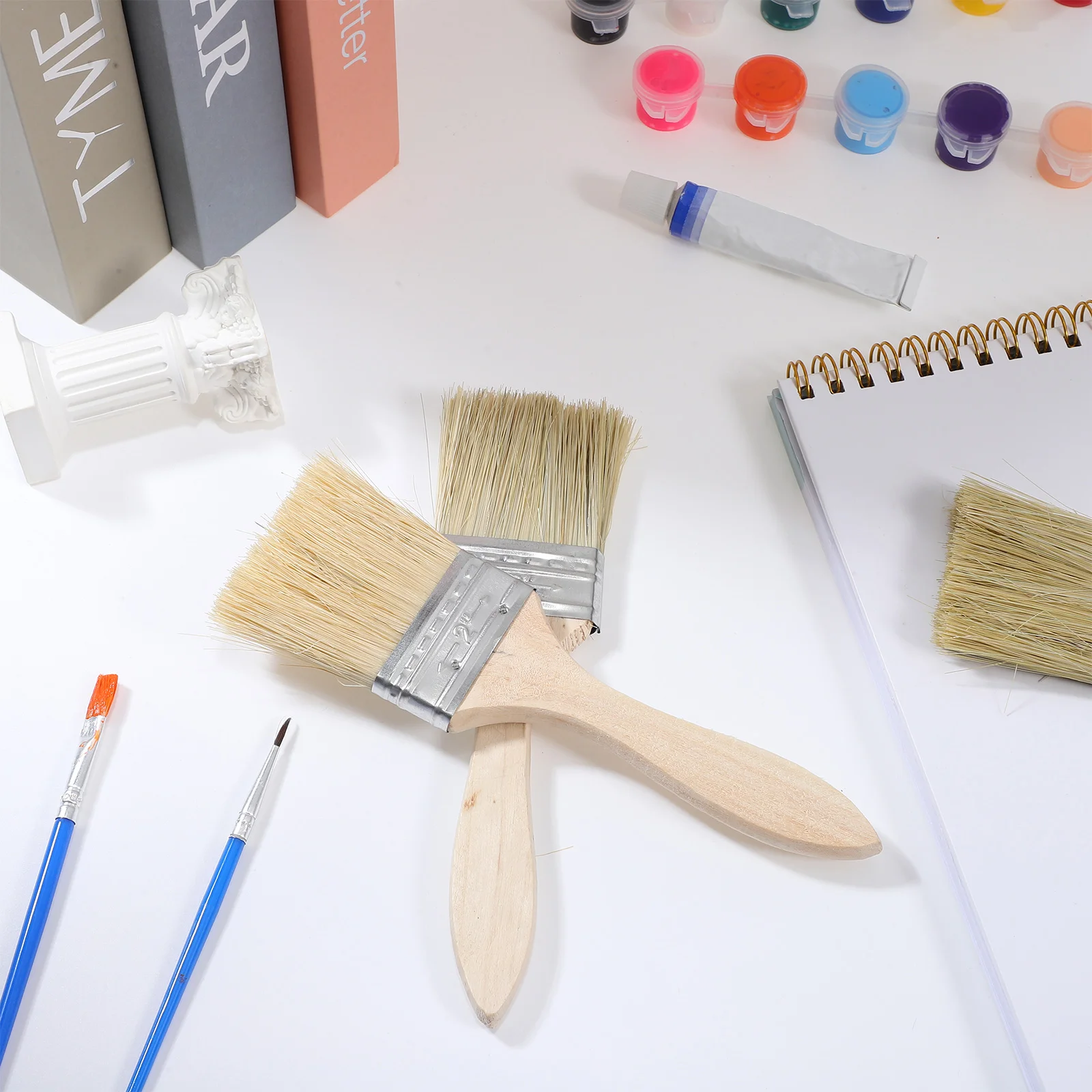 10 個セット肥厚木製ハンドルペイントブラシ細い毛壁塗装ツー - Brush Bristle Set のレビューと価格