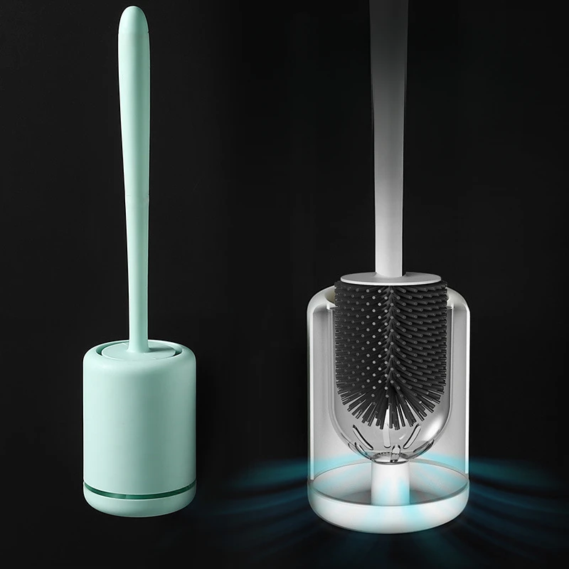 トイレブラシセットホルダーナイロン/シリコーン毛クリエイティ - Brush Bristle Set のレビューと価格