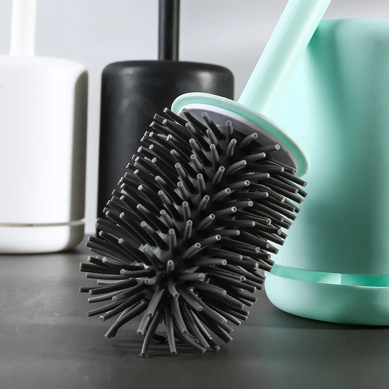 トイレブラシセットホルダーナイロン/シリコーン毛クリエイティ - Brush Bristle Set のレビューと価格