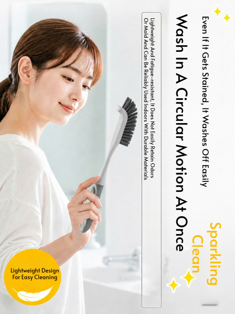 硬い毛のスクラブブラシセット、滑り止めハンドル付きの掃除用ブ - Brush Bristle Set のレビューと価格