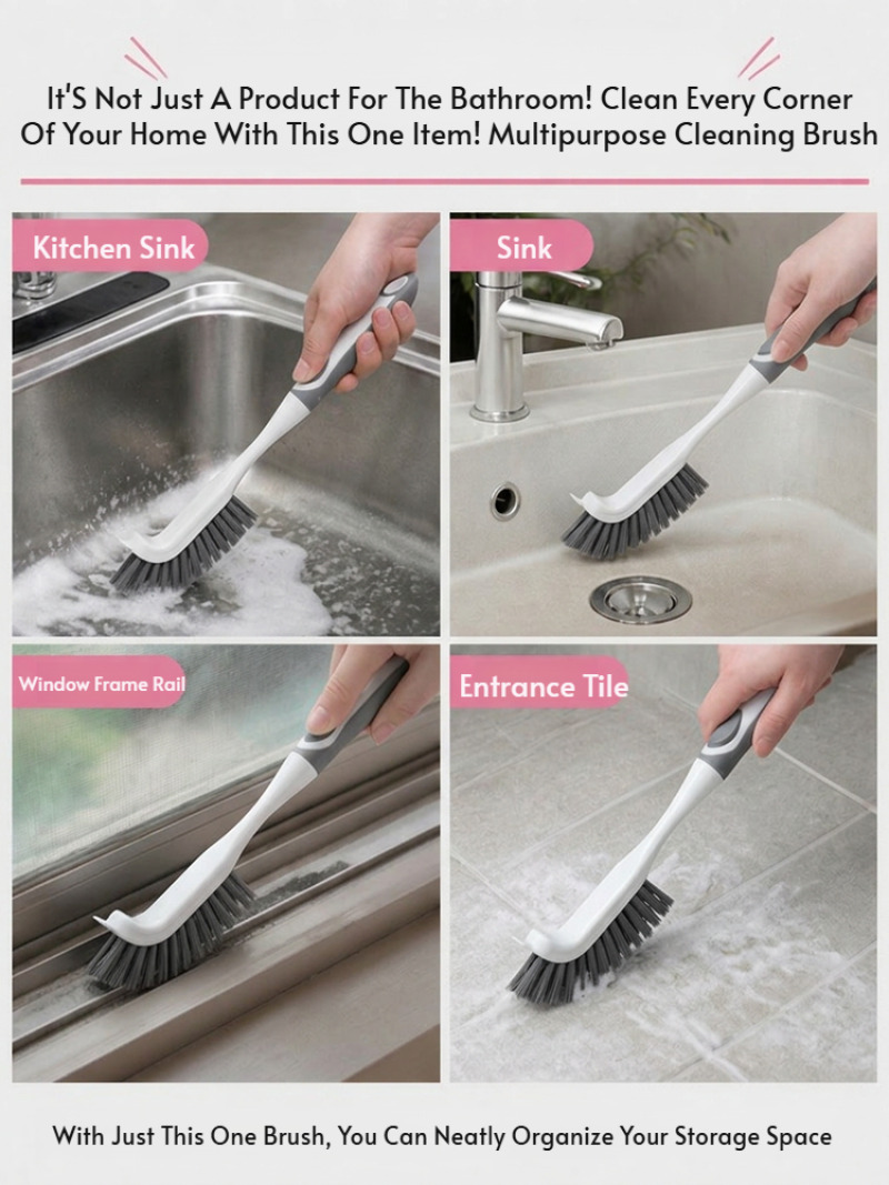 硬い毛のスクラブブラシセット、滑り止めハンドル付きの掃除用ブ - Brush Bristle Set のレビューと価格