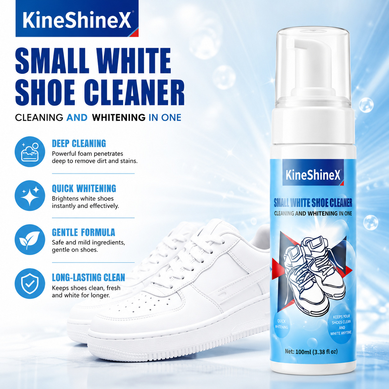 ギヘン靴クリーナーキット、水を使わない泡状靴クリーナー、靴ブ - Sneaker Care Kit のレビューと価格