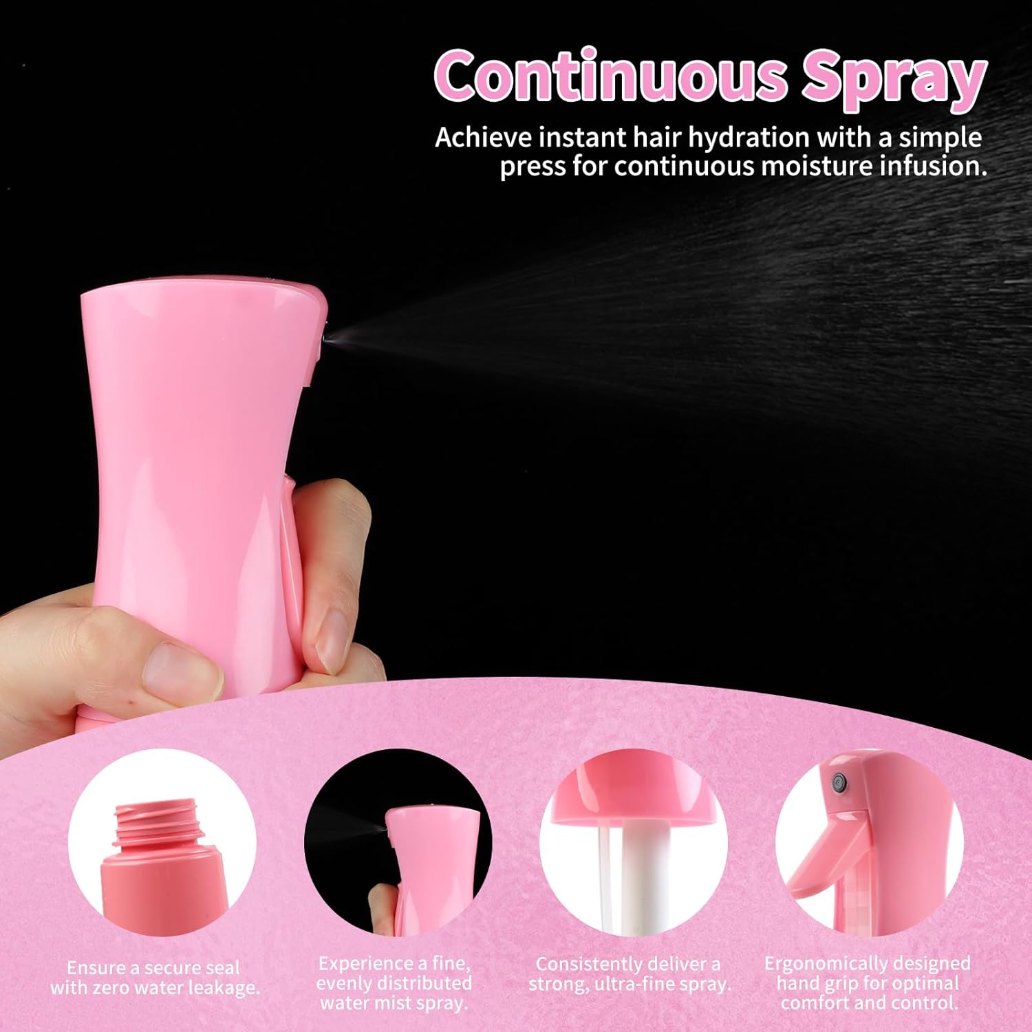11点セット ヘアブラシセット、ヘアースプレーボトル付きのも - Brush Bristle Set のレビューと価格