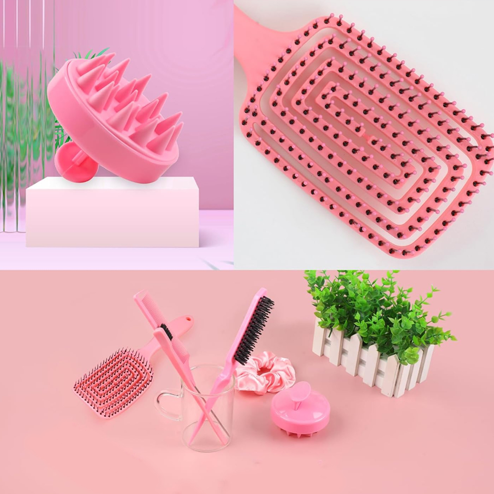 11点セット ヘアブラシセット、ヘアースプレーボトル付きのも - Brush Bristle Set のレビューと価格