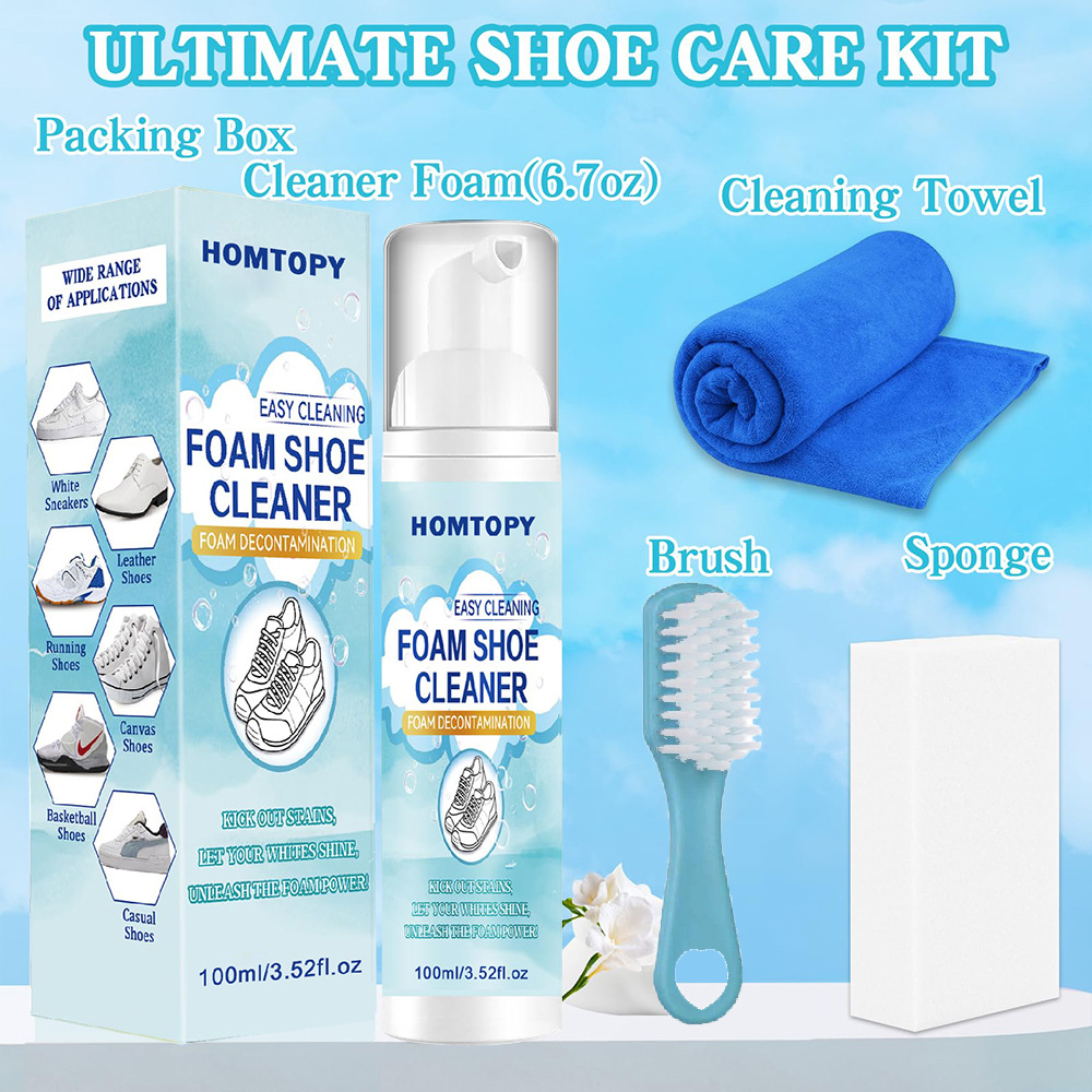 靴クリーニングキット、スニーカークリーナー、汚れや汚れを除去 - Sneaker Care Kit のレビューと価格