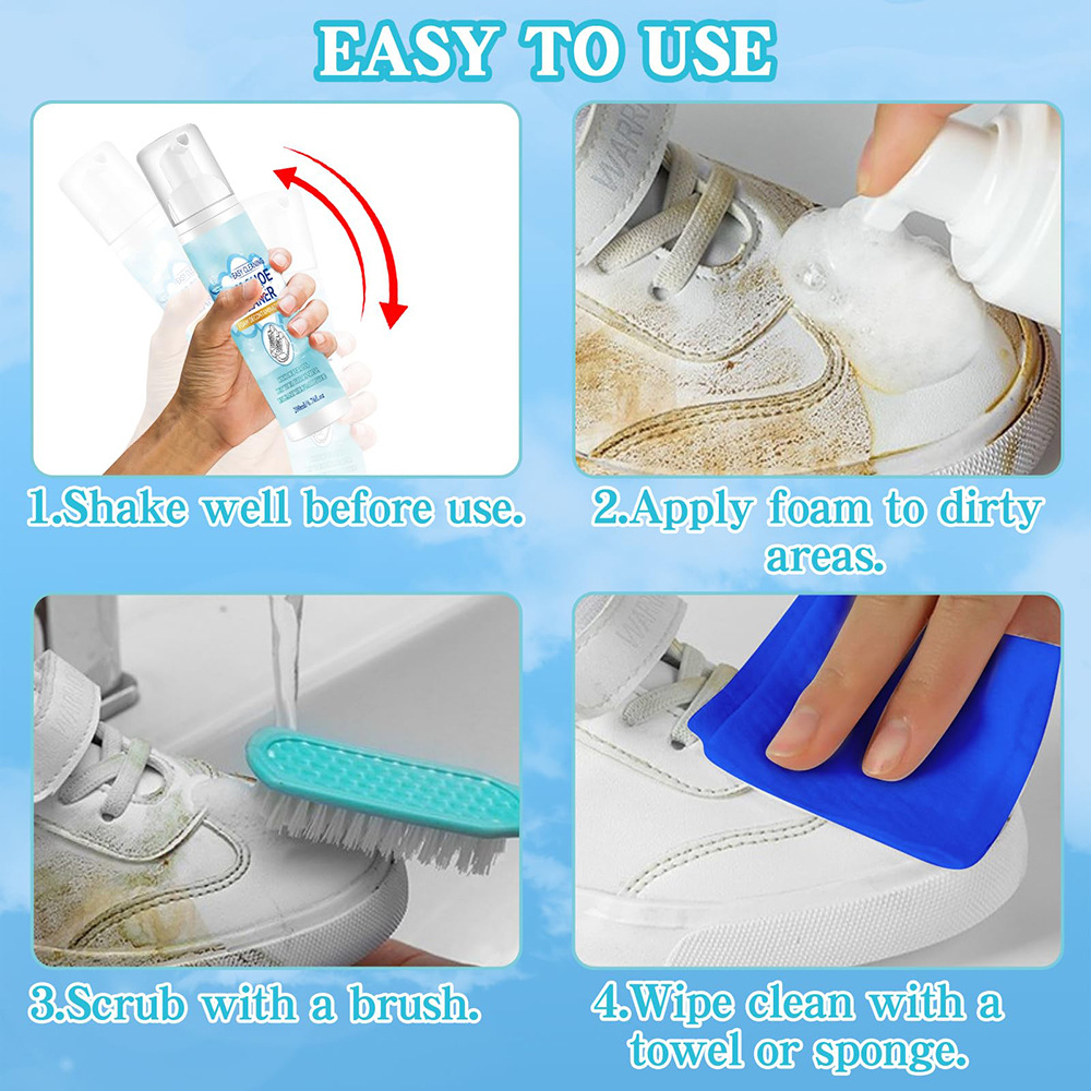 靴クリーニングキット、スニーカークリーナー、汚れや汚れを除去 - Sneaker Care Kit のレビューと価格